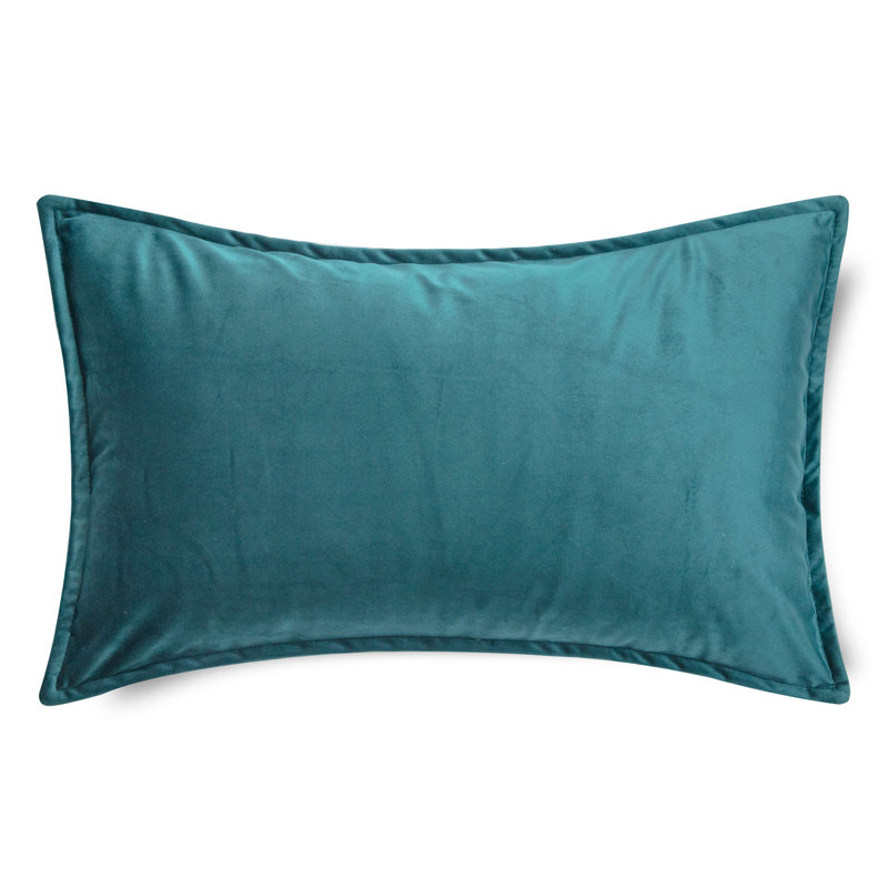 Housses de coussin rectangulaires en velours, Sarcelle, Rectangulaire H 12 po x l 24 po