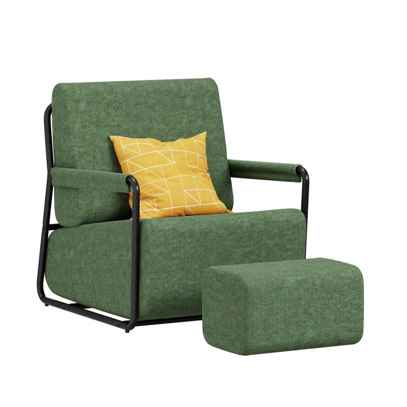 Upholstered Flannel Armchair