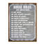« house rules », art textuel sur toile tendue-22676532