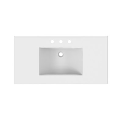 43'' Ceramic Top 1.8 cm thick White