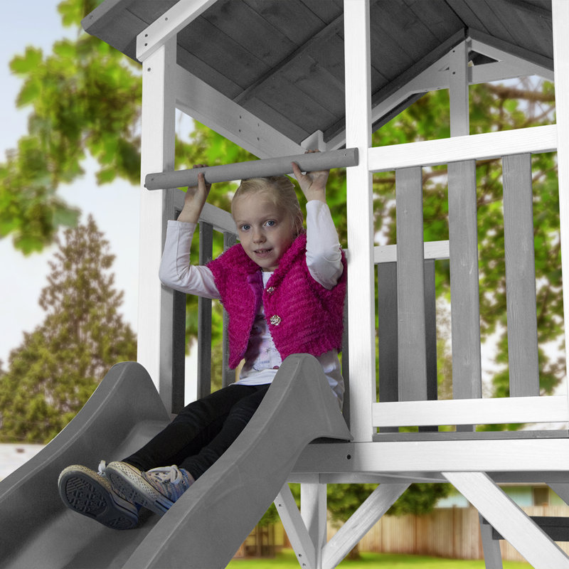 AXI Hemlock Swing Set with 2 Swing(s) , 1 Slide(s), Grey