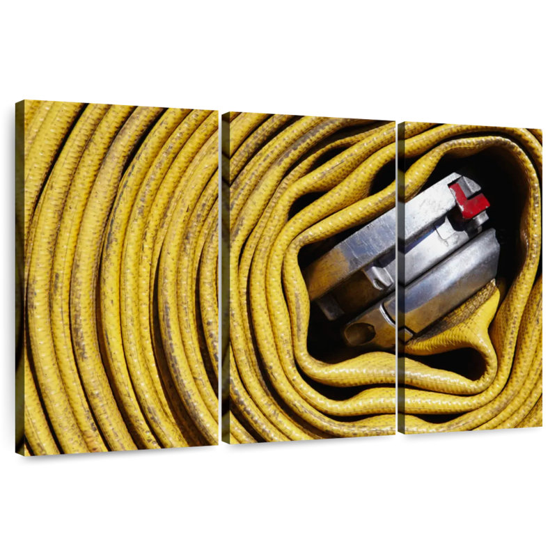 Alcaraz Coiled Fire Hose, 28" H x 45" W