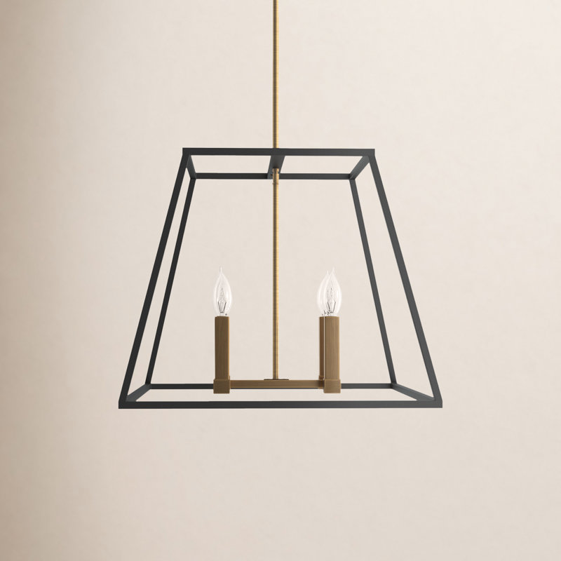 4 - Light Lantern Pendant, 16.25" H x 18" W x 18" D