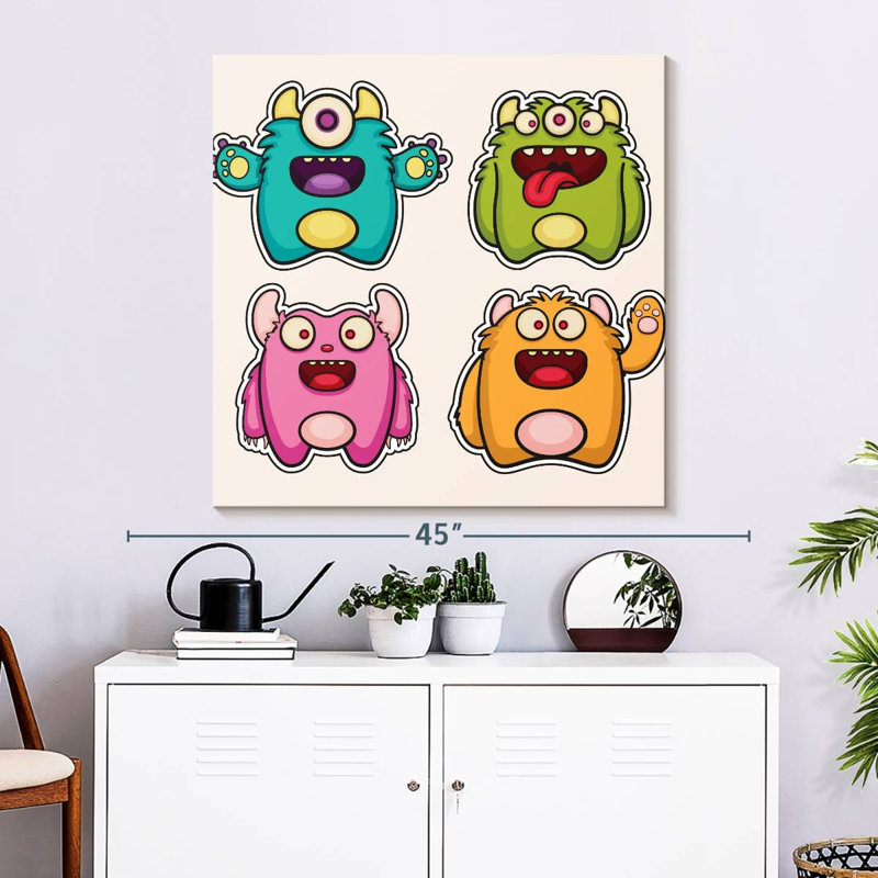 «Baby Monsters Hello», H 33 po x l 33 po
