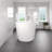 Eviva Aura 55" Glossy White Acrylic Oval Freestanding Bathtub