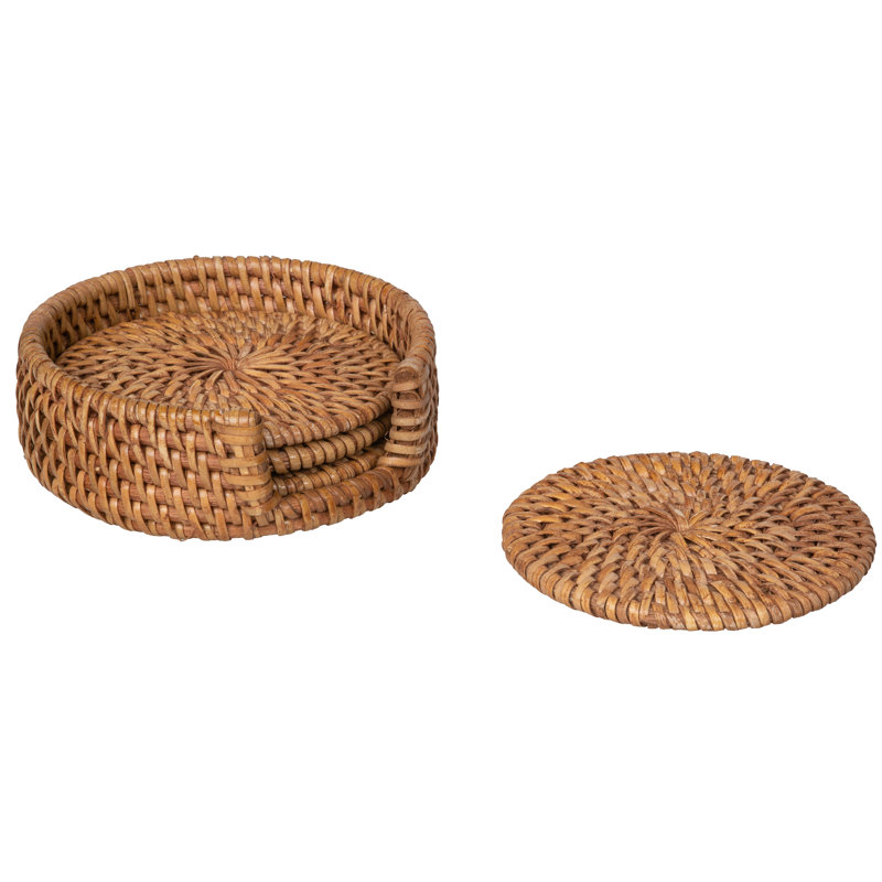Ensemble de sous-verres Woodside, Brun