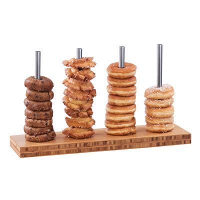 Porte-beigne / bagel en bambou