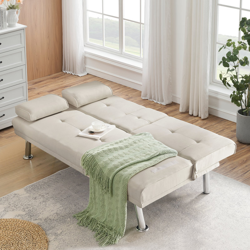 Onolee Upholstered 66.67'' Sofa, Beige