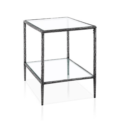 Lalia Modern Hammered Metal 3-Piece Bedroom Set