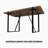 55 Inch Modern Rustic Industrial Dark Wood Tone MDF Dining Table, 1.5" Thick Tabletop & Black Rectangular Metal Legs, Home Kitchen Dinner Table For 4-6 People-1237272166