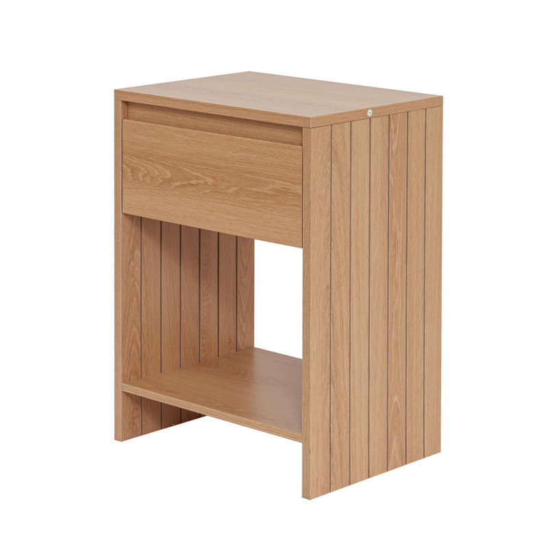 29.5cm W Manufactured Wood Bedside Table