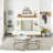 Orkney Glass Top Nesting Coffee Table