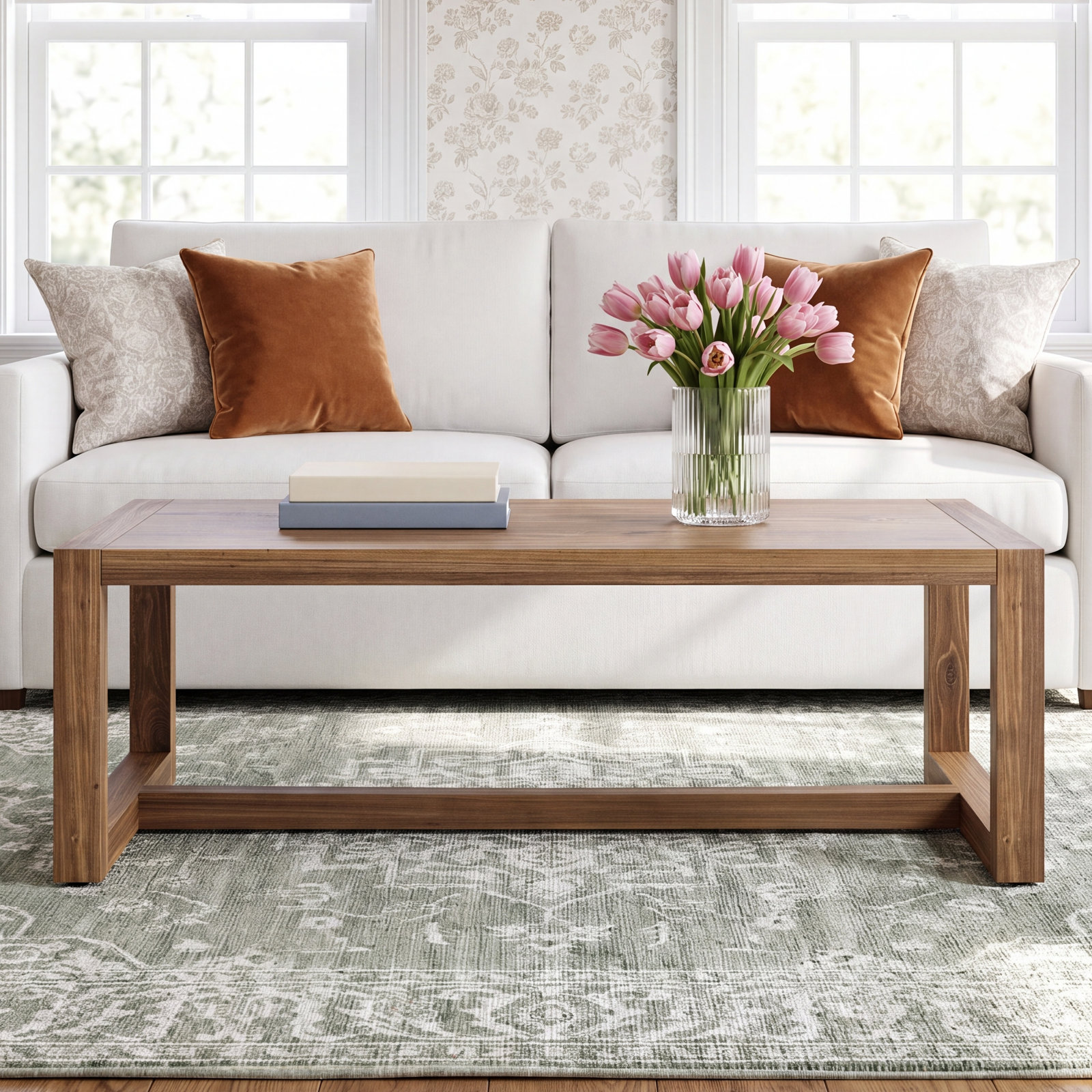 Cabo Solid Wood Single Coffee Table, Honey Brown