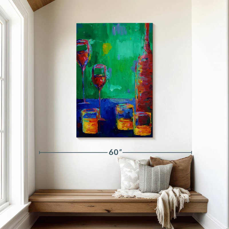 Yarlin Wine And Whiskey, 45" H x 30" W