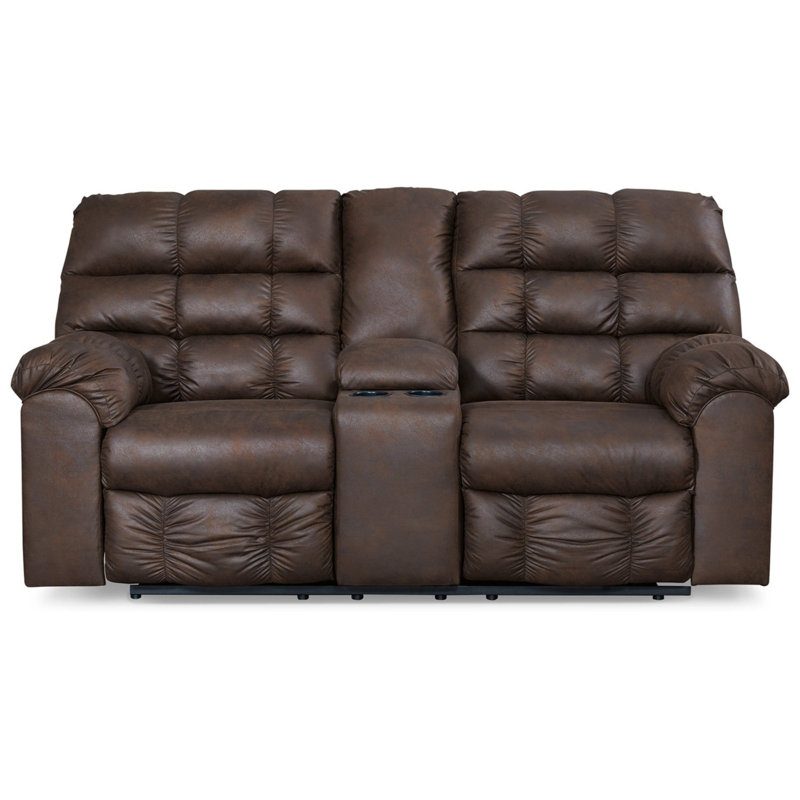 Causeuse inclinable avec console Gallegos
