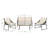 Larose Wicker 4 - Person Patio Conversation Set with Cushions-1227680400-1227680415