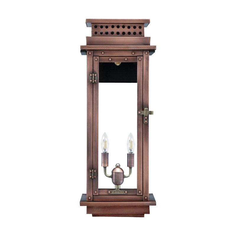 Nouveau Electric Outdoor Lantern, 23" H x 15" W x 13" D