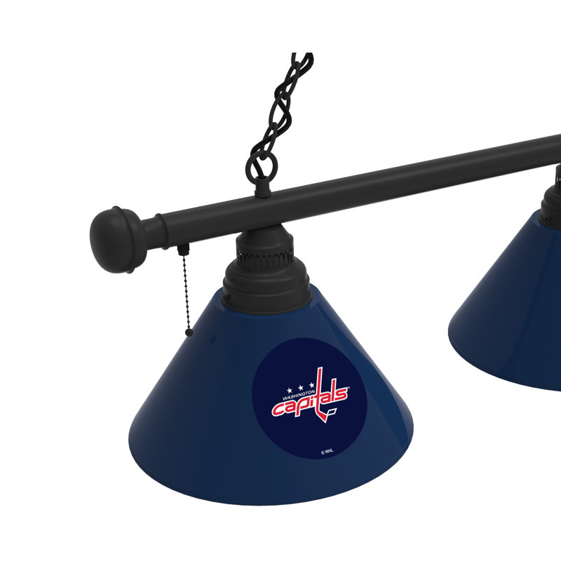 3 - Light Pool Table Lights Pendant, Black, Washington Capitals