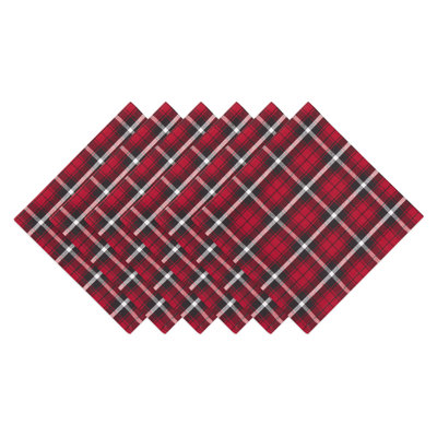 Mashari Cotton Plaid Square Napkin