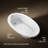Sunward 72" x 42" Drop in Soaking Acrylic Bathtub-13240371
