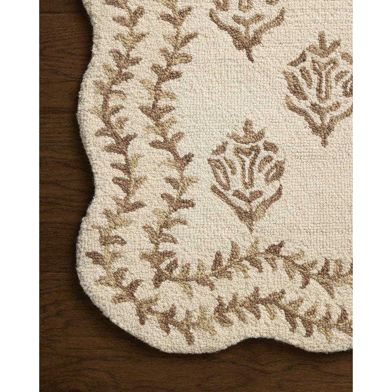 Rifle Paper Company x Loloi Lisette Ivory / Natural  Area Rug, Rectangle 8'6" x 11'6",  Ivory/Natural 
