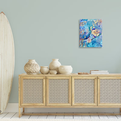 Toile de collage Coral & Sea Life, conception par Amy Tieman