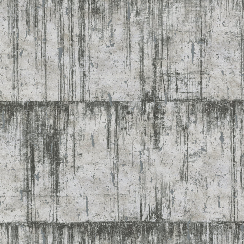 Rouleau de papier peint texturé en béton vieilli Air Collection, Noir, noir, noir, noir