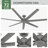 72" 7 - Blade ENERGY STAR Damp Rated Standard Ceiling Fan with Wall Control-75321938