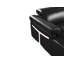 Canapé modulaire noir en cuir italien 5 pièces avec accoudoirs réglables en U noir-1701551345