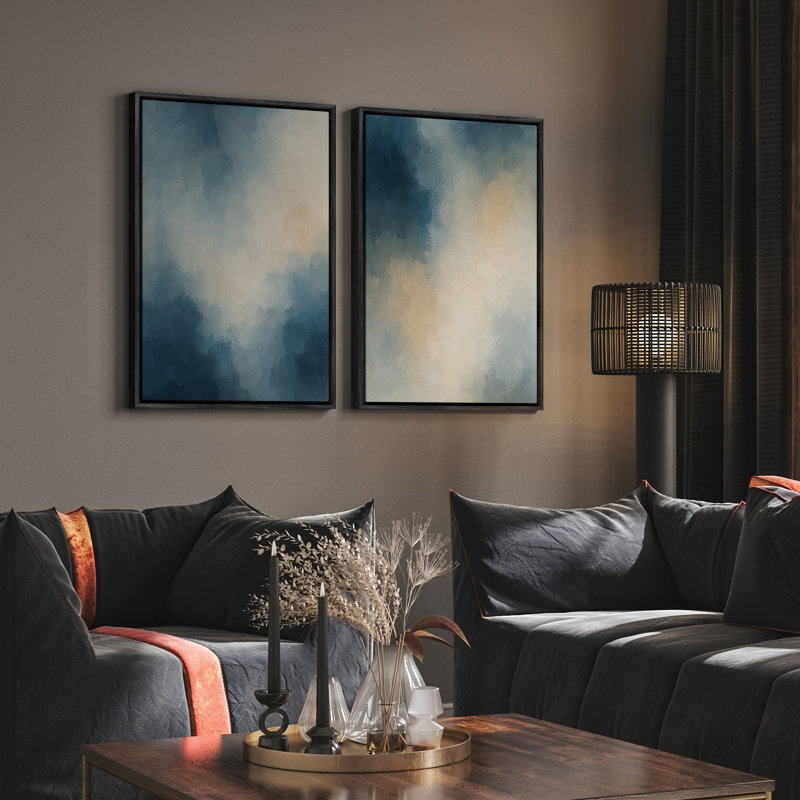 Art mural encadré, rétro, antique, classique pour chambre à coucher - 16 po x 24 po x 2 panneaux, Noir, H 24 po x l 16 po
