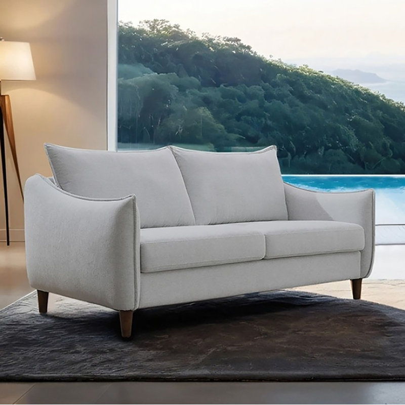 Vigue Loveseat, Light Gray