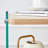 Three-layer bedside cabinet: mdf with wood stickers, tempered glass sides, simple elegant design, ample storage (110 characters)