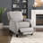 Push Back Reclining Chair Transitional Style Chenille Fabric Self-Reclining Motion Chair 1pc Cushion Seat Modern Living Room Furniture