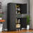 Tall Metal Rolling Tool Garage Storage Cabinet with Wheels and Locking Door for Garage,Home,Office,Shop (Black, 71" H x 35.43W x 15.74" D)-1718975334