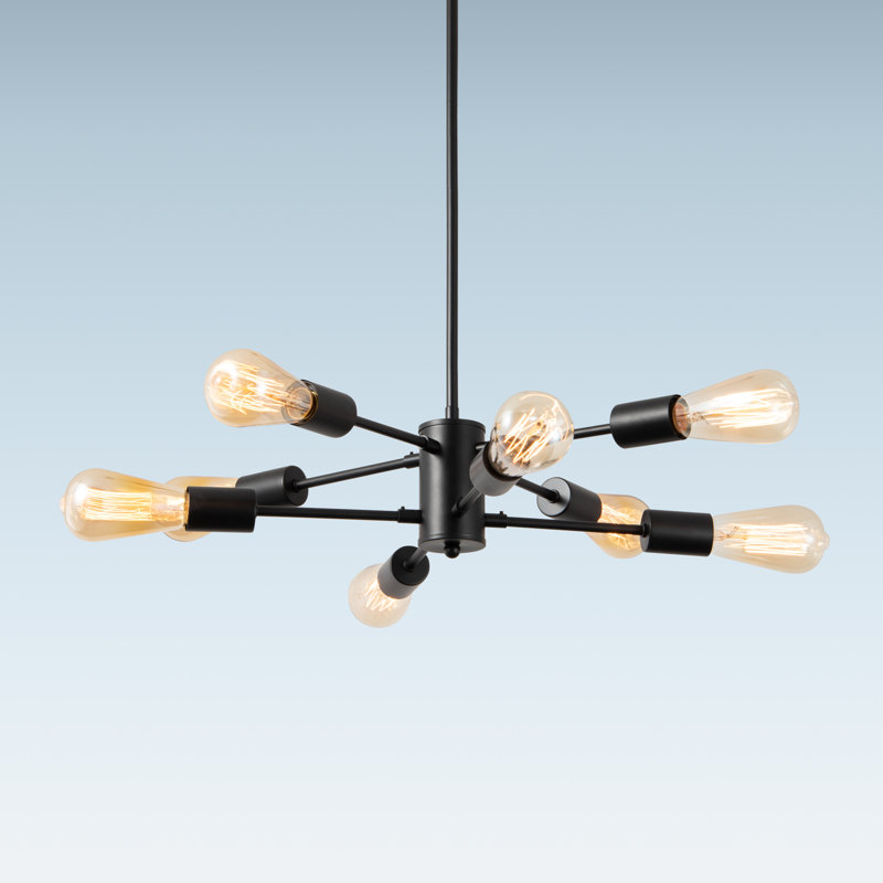 8 - Light Dimmable Sputnik Sphere Chandelier