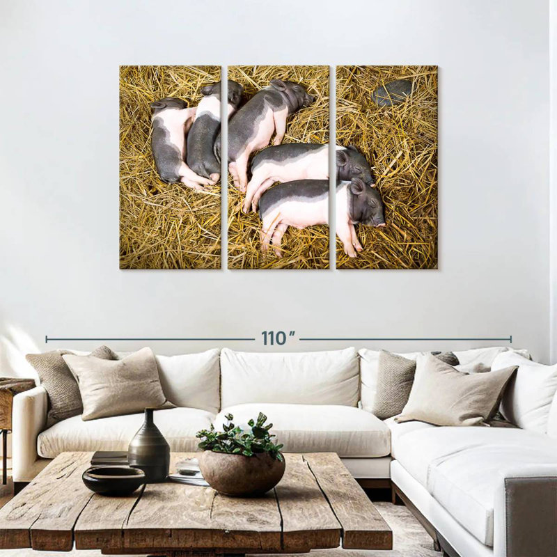 Brampt Piglet Quintet, 48" H x 74" W
