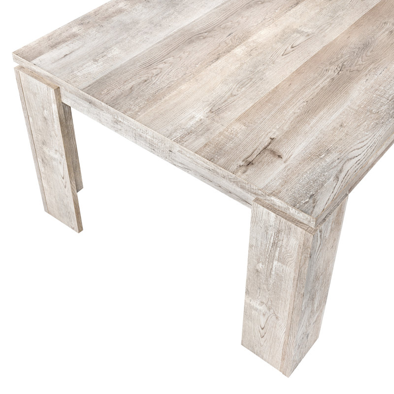 Table de salle à manger taupe moderne 60 po rectangulaire