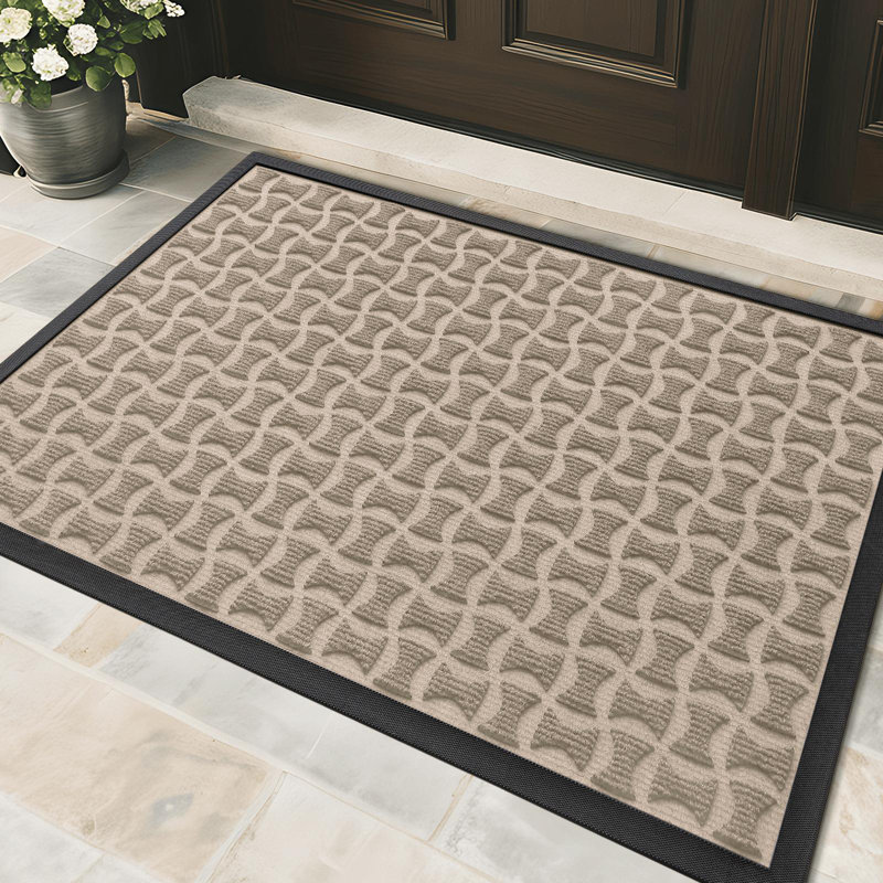 Non-Slip Outdoor Doormat, Gray, 48" W x 72" L