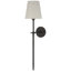Thomas O'Brien Bryant 27" Cordless Tail Sconce with Linen Shade-15765184