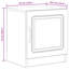 43cm W Engineered Wood Bedside Table
