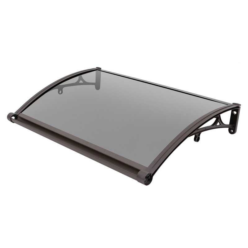 Auvent de porte résistant aux intempéries avec protection contre les rayons UV, auvent de porte mural pour porche, garage et balcon