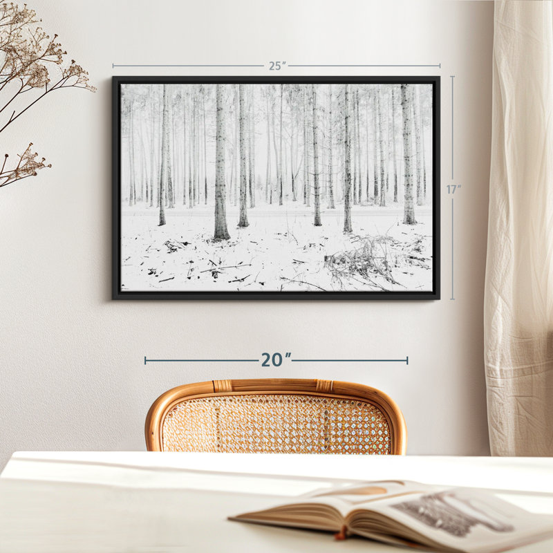 Impression sur toile Langenargen Winter Forest, H 17 po x l 25 po