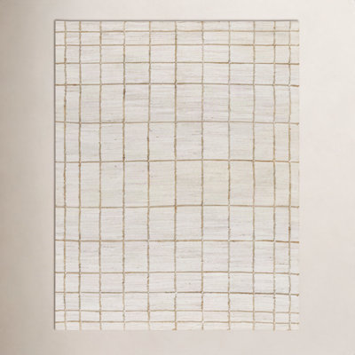 Becki Owens x Livabliss Kamey Hand-Woven Checkered Jute Rug