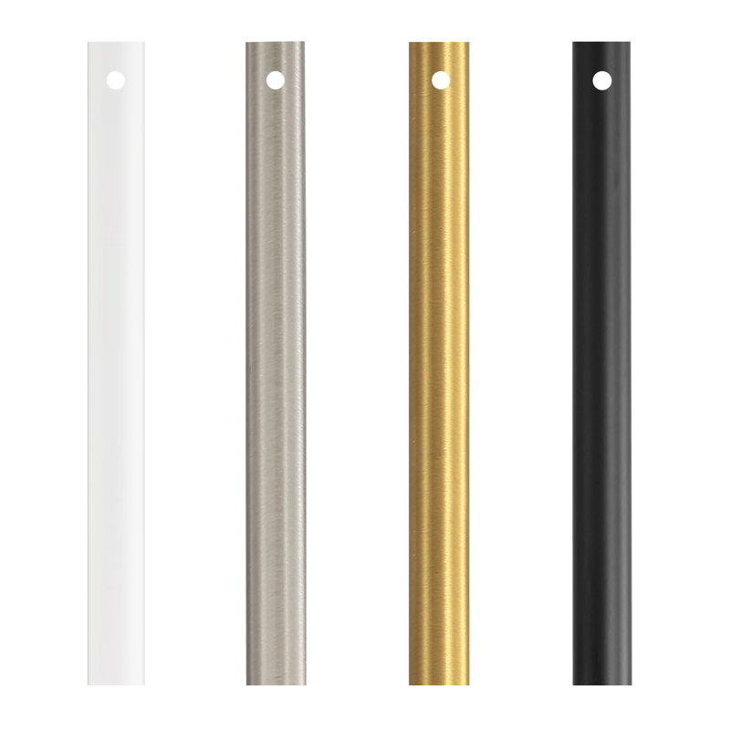Extension Downrods and Wires, Ceiling Fan Downrod,Ceiling Fans and Accessories Extension Downrod Replacement Parts, Polished Finish in Black/White/Gold/Nickel