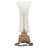 Glass Silver Uplight with Gold Base Set