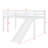 Twin Elevated Bed Featuring Ladder & Slide, Loft Beds Equipped With Safety Guardrails-448104628