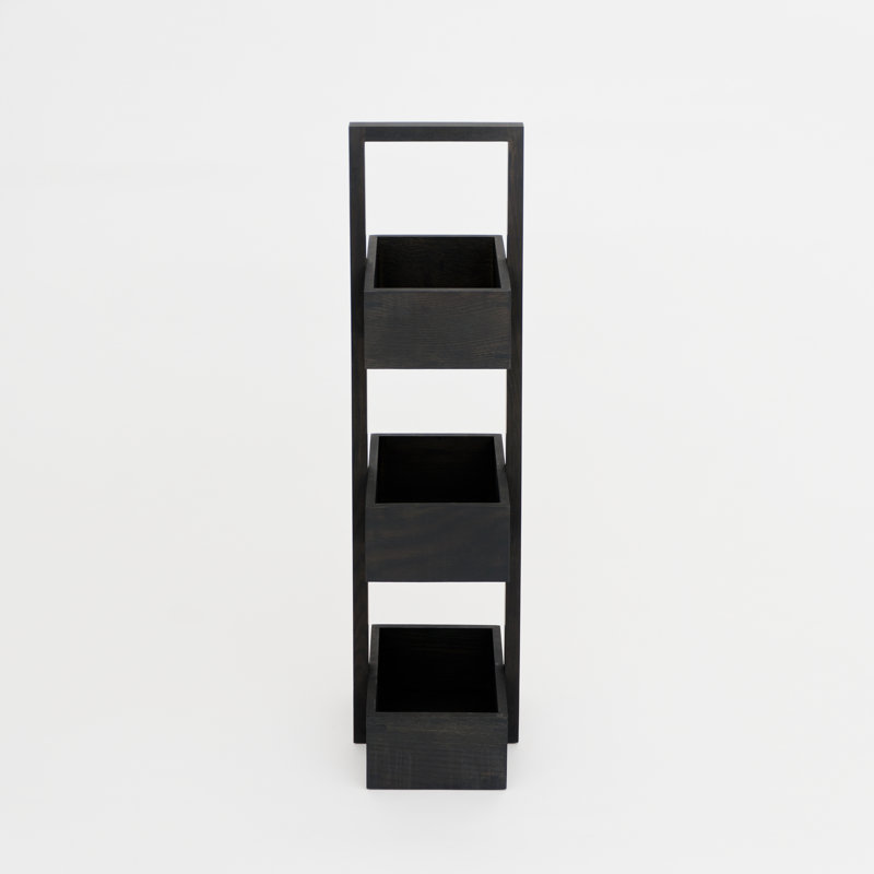 Belinda Freestanding Shower Caddy, Dark Oak