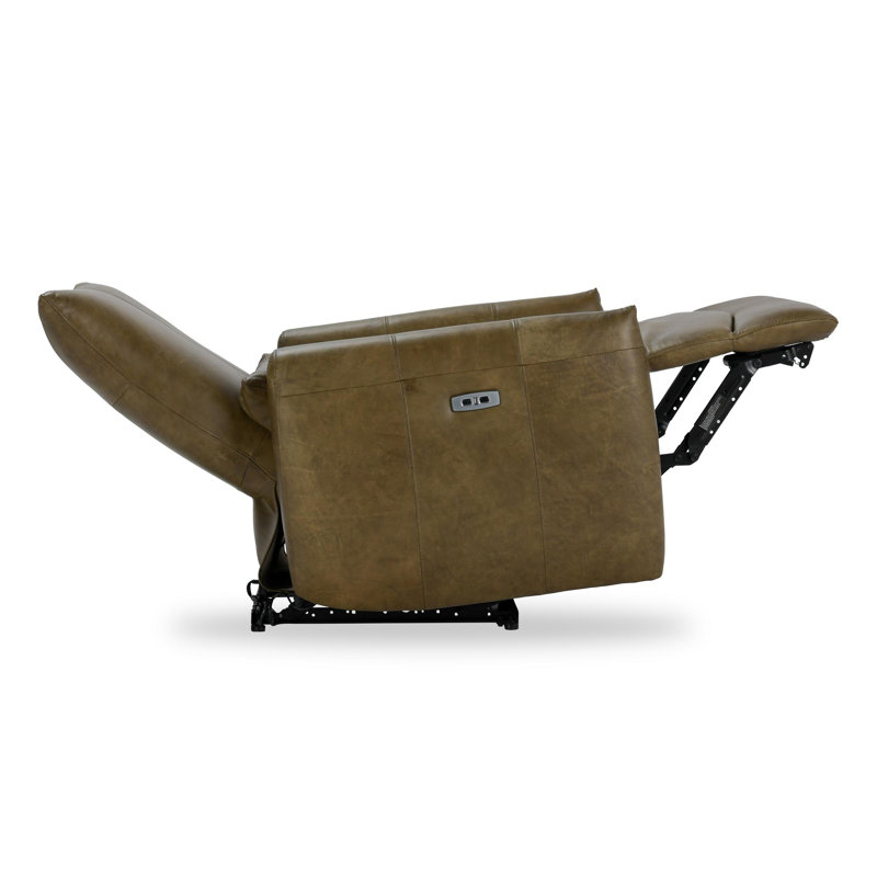 Thaya Leather Power Recliner Chair, Earth Brown Genuine Leather