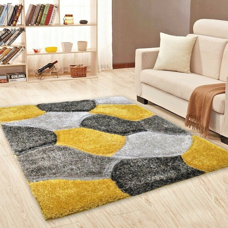Aubriegh Abstract Shag Area Rug, Rectangle 120 x 170cm