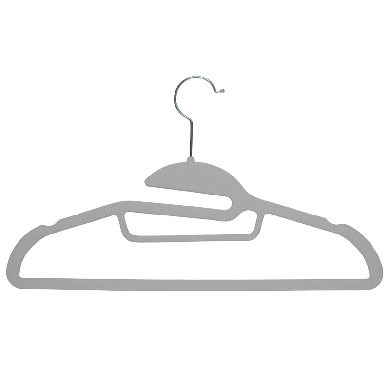 Plastic Non-Slip Standard Hanger for Dress/Shirt/Sweater, Gray
